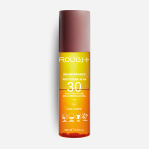 Solare Bifasico SPF30 con attivatore di melanina