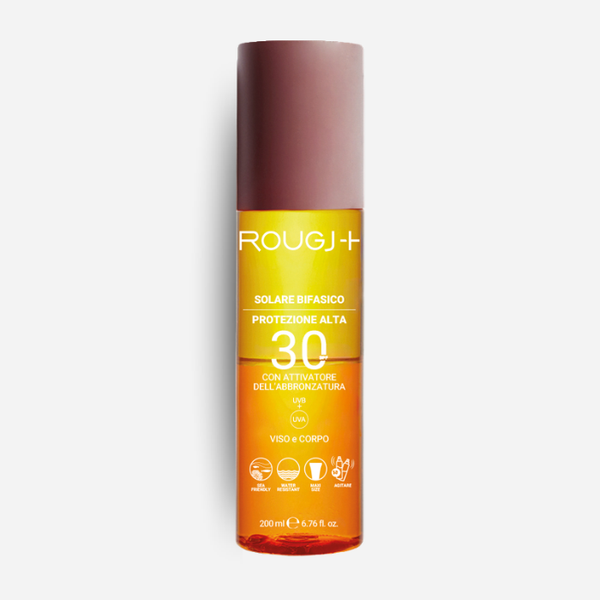 Solare Bifasico SPF30 con attivatore di melanina