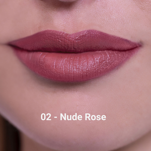 Rossetto Cremoso Colore Pieno 02 - Nude Rose