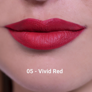 Creamy Lipstick Full Color 05 - Vivid Red