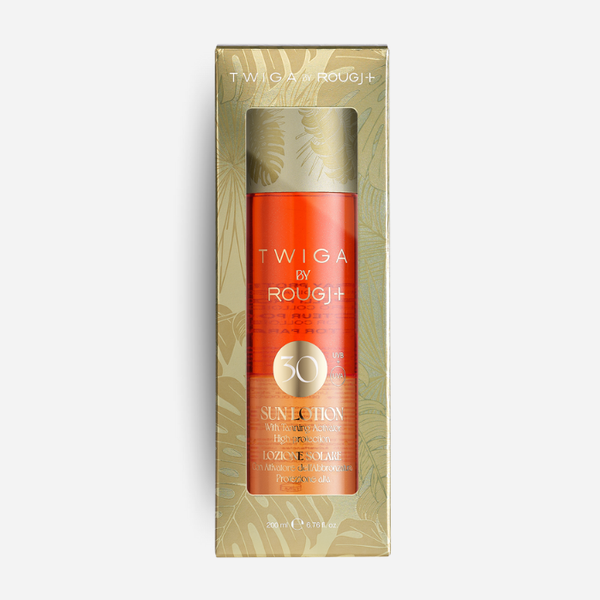 Solare Bifasico SPF30 con attivatore di melanina e oro colloidale Twiga By Rougj