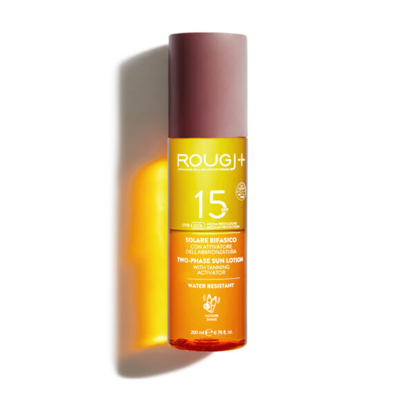 Rougj Protezione Solare Bifasica SPF15 con attivatore di melanina